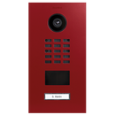DoorBird D2101V IP Video Door Station, 1 Call Button in Flame Red, RAL 3000