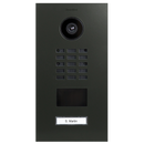DoorBird D2101V IP Video Door Station, 1 Call Button in Grey Olive, RAL 6006