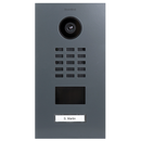 DoorBird D2101V IP Video Door Station, 1 Call Button in Iron Grey, RAL 7011