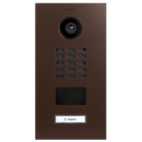 DoorBird D2101V IP Video Door Station, 1 Call Button in Nut Brown, RAL 8011