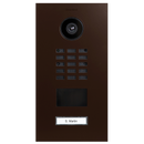 DoorBird D2101V IP Video Door Station, 1 Call Button in Mahogany Brown, RAL 8016