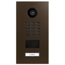 DoorBird D2101V IP Video Door Station, 1 Call Button in Terra Brown, RAL 8028