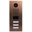 DoorBird D2103V IP Video Door Station, 3 Call Button in Bronze