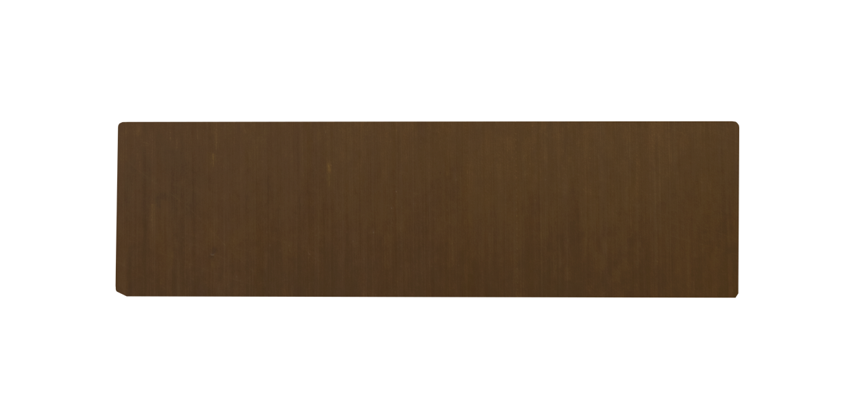 Architectural bronze doorbell nameplate for one call button D21X, not engraved
