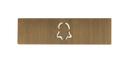 DoorBird Nameplate for One Call Button D21X  in Real Burnished Brass - Engraved