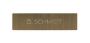 DoorBird Nameplate for One Call Button D21X  in Real Burnished Brass - Individual Engraving