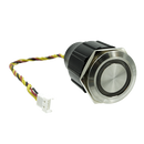 DoorBird 1 PIece Round Call Button For Doorbird D21X Series, Stainless Steel, White Backlit