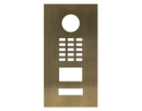 DoorBird D2101V Front Panel in Real Burnished Brass