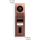 DoorBird D1101FV Fingerprint 50 Surface-Mount IP Video Door Station, 1 Call Button in Bronze
