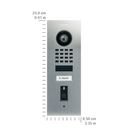DoorBird D1101FV Fingerprint 50 Flush-Mount IP Video Door Station, 1 Call Button in  Stainless Steel V4A