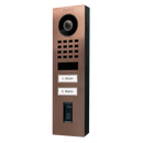 DoorBird D1102FV Fingerprint 50 Surface-Mount IP Video Door Station, 2 Call Button in Bronze