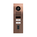 DoorBird D1102FV Fingerprint 50 Flush-Mount IP Video Door Station, 2 Call Button in Bronze
