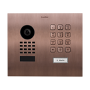 DoorBird D1101KH Modern Flush-Mount IP Video Door Station, 1 Call Button in Bronze