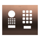 DoorBird Front Panel for D1101KH Modern Surface-/ Flush-Mount in Bronze