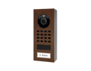 DoorBird D1101V Surface-Mount IP Video Intercom, 1 Call Button in Architectural Bronze