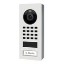 DoorBird D1101V Surface-Mount IP Video Intercom, 1 Call Button in Traffic White, RAL 9016