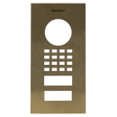 DoorBird Front Panel for D1101V Flush-Mount in Real Burnished Brass