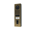 DoorBird D1101FV Fingerprint 50 Surface-Mount IP Video Door Station, 1 Call Button in Real Burnished Brass