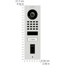 DoorBird D1101FV Fingerprint 50 Surface-Mount IP Video Door Station, 1 Call Button in Traffic White, RAL 9016