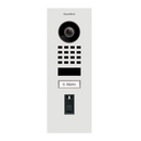 DoorBird D1101FV Fingerprint 50 Flush-Mount IP Video Door Station, 1 Call Button in Traffic White, RAL 9016