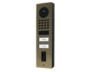 DoorBird D1102FV Fingerprint 50 Surface-Mount IP Video Door Station, 2 Call Button in Real Burnished Brass