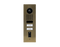 DoorBird D1102FV Fingerprint 50 Flush-Mount IP Video Door Station, 2 Call Button in Real Burnished Brass