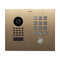 DoorBird D1101KH Classic Flush-Mount IP Video Door Station, 1 Call Button in Real Burnished Brass