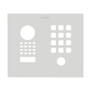 DoorBird Front Panel for D1101KH Classic Surface-/ Flush-Mount in Traffic White, RAL 9016