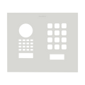 DoorBird Front Panel for D1101KH Modern Surface-/ Flush-Mount in Traffic White, RAL 9016