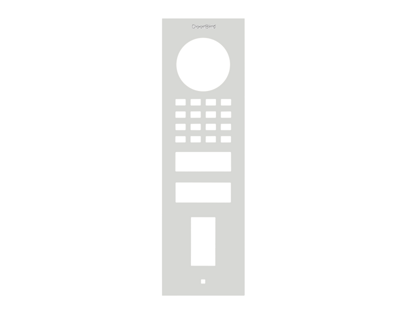 DoorBird Front Panel for D1101FV Fingerprint 50 Surface-Mount in Traffic White, RAL 9016