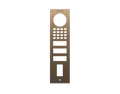 DoorBird Front Panel for D1102FV Fingerprint 50 Surface-Mount in Real Burnished Brass