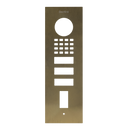 DoorBird Front Panel for D1102FV Fingerprint 50 Flush-Mount in Real Burnished Brass