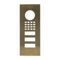 DoorBird Front Panel for D1102V Flush-Mount in Real Burnished Brass