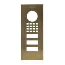DoorBird Front Panel for D1102V Flush-Mount in Real Burnished Brass