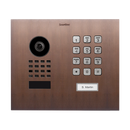 DoorBird D1101KH Modern Flush-Mount IP Video Door Station, 1 Call Button in Architectural Bronze