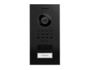 DoorBird D1101V Flush-Mount IP Video Intercom, 1 Call Button in Graphite Black