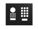 DoorBird Front Panel for D1101KH Modern Surface / Flush Mount in Graphite Black