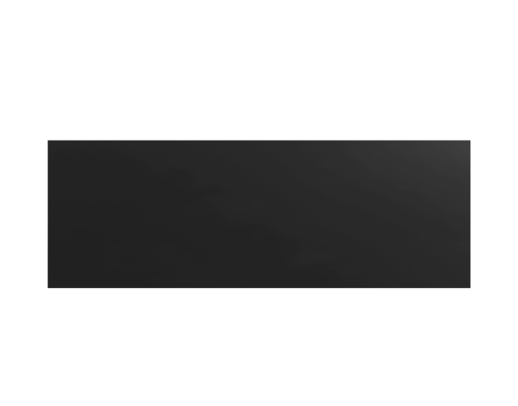 Graphite black door nameplate for one call button, not engraved