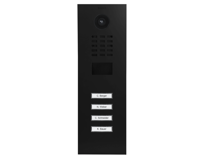 DoorBird D2104V IP Video Door Station, 4 Call Button in Graphite Black