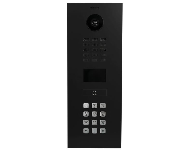 DoorBird D2101KV IP Video Door Station, 1 Call Button in Graphite Black
