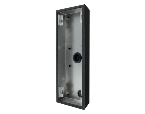 DoorBird D2101KV, D2102FV Fingerprint 50, D2102FV EKEY, D2101FV EKEY Sline, D2102FV EKEY Sline Surface-Mounting Housing Backbox in Graphite Black