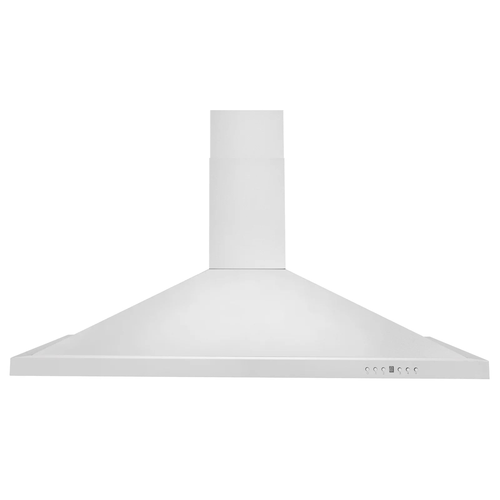 Stainless steel convertible wall range hood with chimney and baffle filter grille