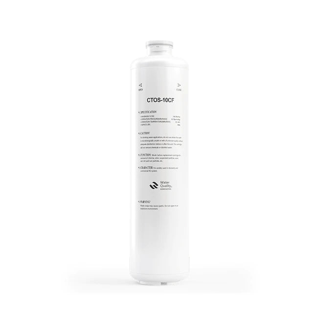 MRCOOL CTO-10CF two-stage water filter cartridge, white cylinder