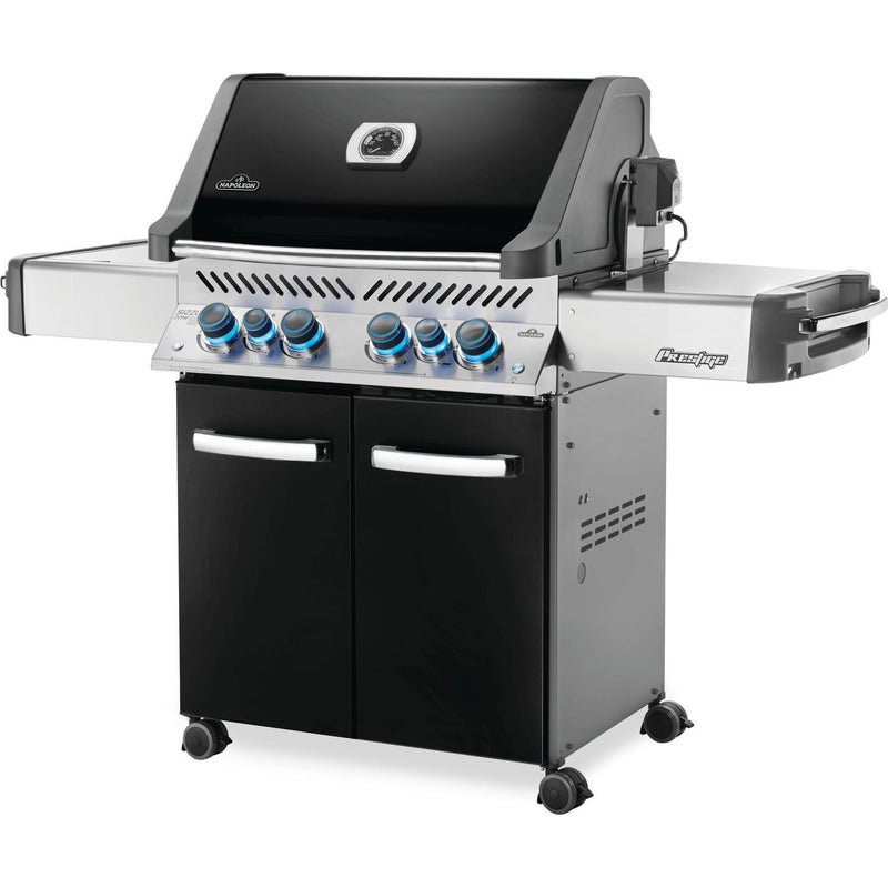 Napoleon 67-Inch Prestige 500 RSIB Natural Gas Grill with Infrared Side and Rear Burners in Black (P500RSIBNK-3)