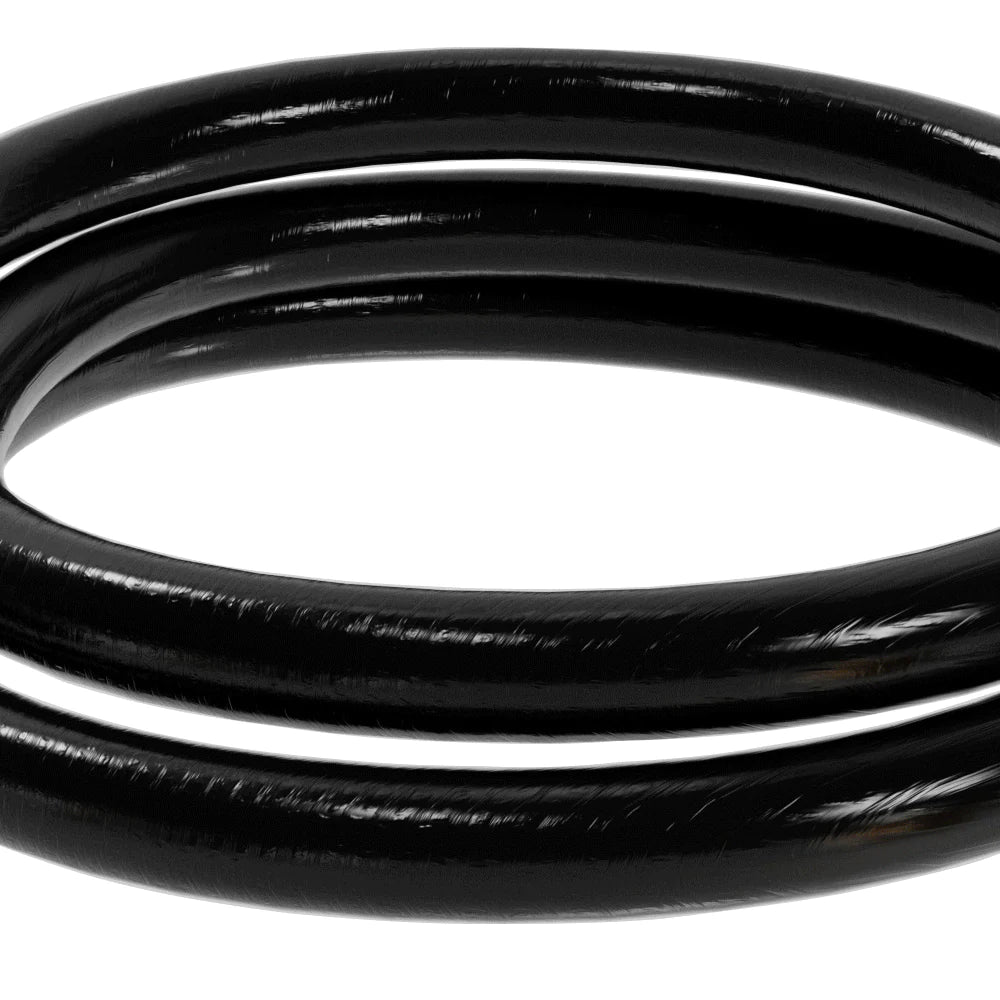 Black propane adapter hose loop, flexible gas line for connecting the fitting