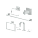 ZLINE Bliss Bathroom Package with Faucet, Towel Rail, Hook, Ring and Toliet Paper Holder in Chrome (5BP-BLSACCF-CH)