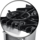 Forno 5-Piece Appliance Package - 30-Inch Gas Range with Air Fryer, Refrigerator, Wall Mount Hood, 24-Inch Microwave Drawer, & 3-Rack Dishwasher in Stainless Steel