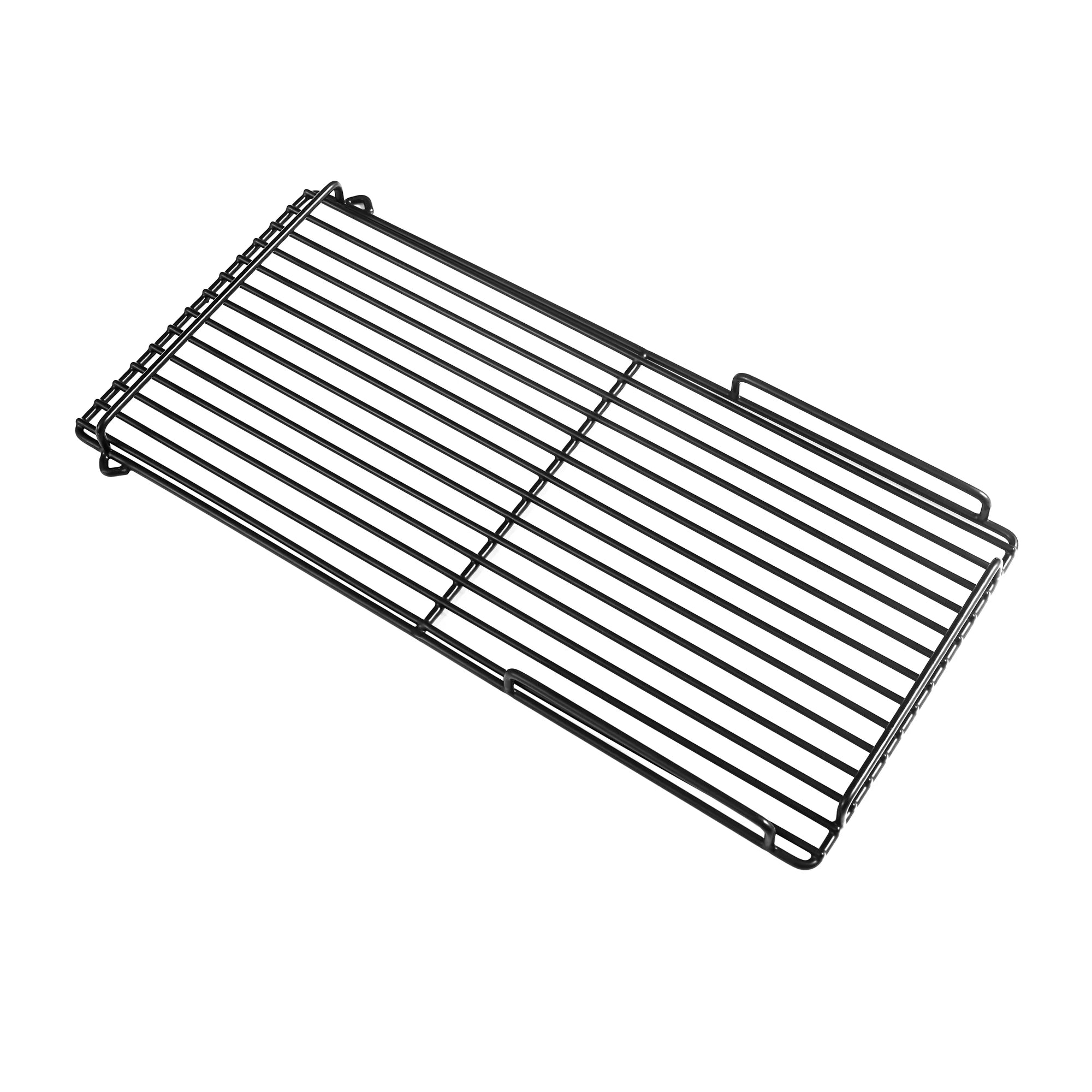 Black metal wire shelf rack for wine and beverage cooler interior