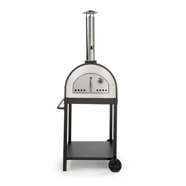 WPPO Traditional 25-Inch Wood Fired Pizza Oven with Stand in Black (WKE-04-BLK)