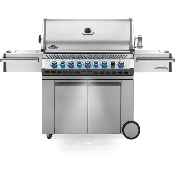 Napoleon 77-Inch Prestige Pro 665 RSIB Propane Gas Grill with Infrared Side and Rear Burners in Stainless Steel (PRO665RSIBPSS-3)